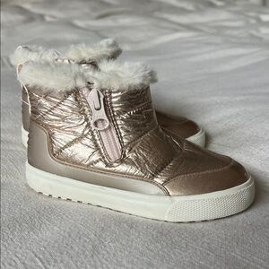 Cat & Jack Rose Gold Toddler Boots Size 8
